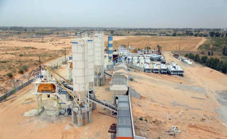 Concrete and industrial plant